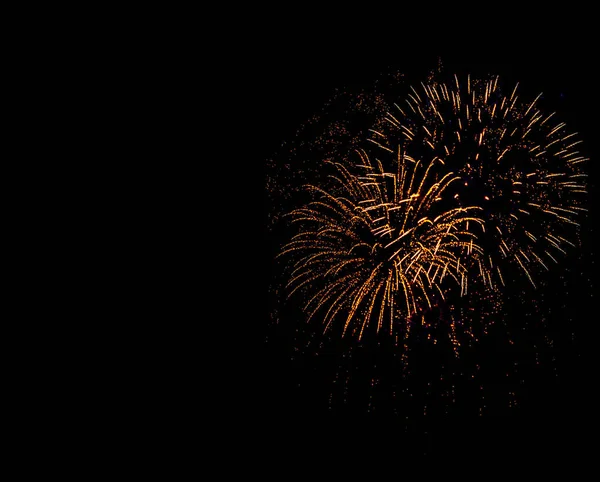 Fuochi Artificio Festivi Capodanno Astratto Sfondo Festivo Con Fuochi Artificio — Foto Stock