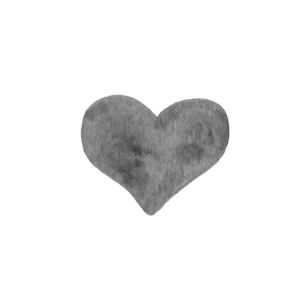 Hand-drawn painted heart — Stock Photo, Image