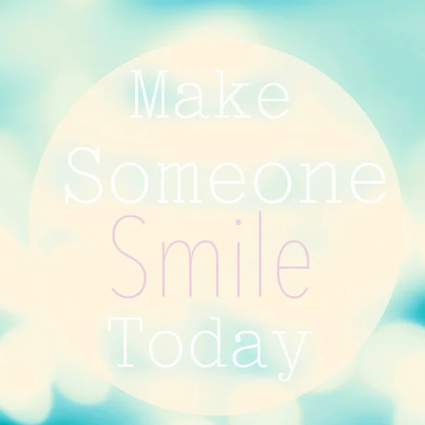 Zrobić komuś uśmiech — Zdjęcie stockowe