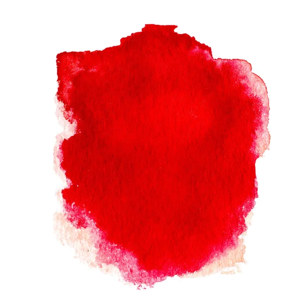 Fond aquarelle abstrait rouge — Photo