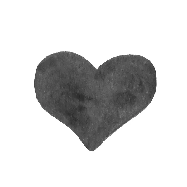 Hand-drawn painted heart — Stock Photo, Image