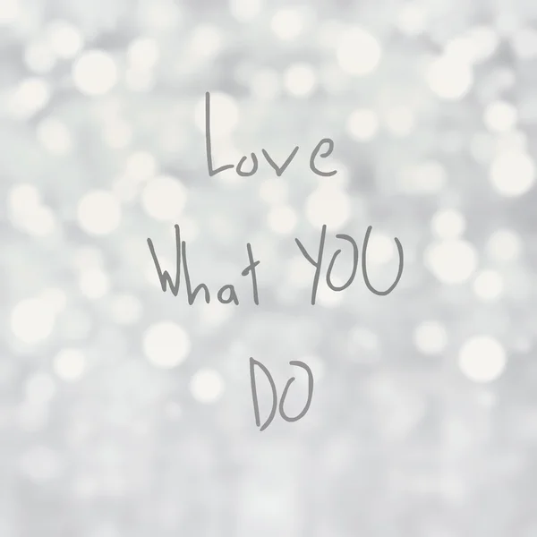 Amar o que você faz — Fotografia de Stock