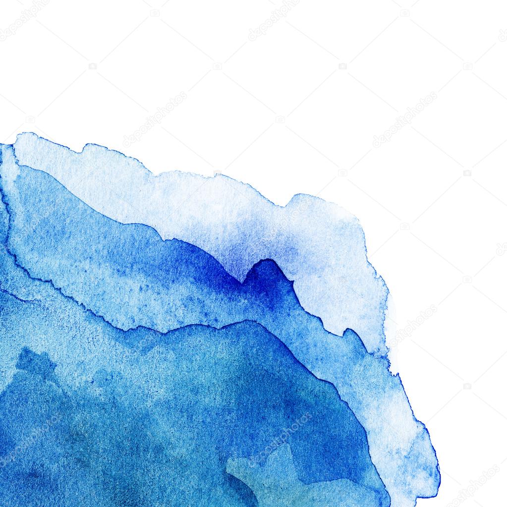 Abstract light blue watercolor background