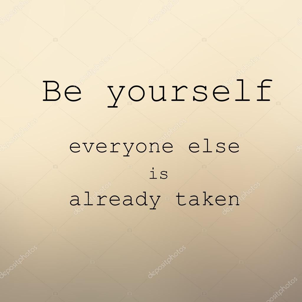 Be Yourself Poster Stock Photo Zakharova 56531047