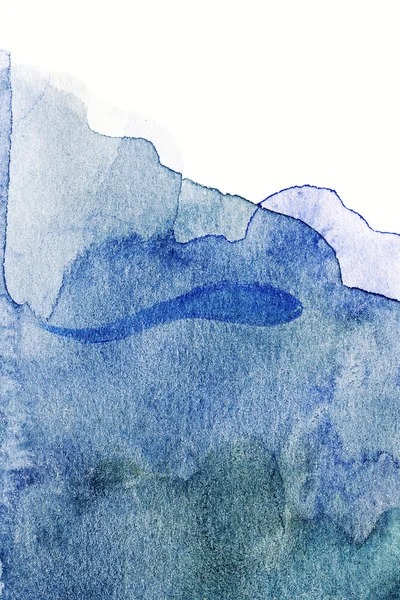 Abstrakcyjny niebieski akwarela tło — Zdjęcie stockowe