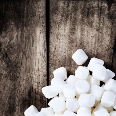 Beyaz Marshmallows kabarık