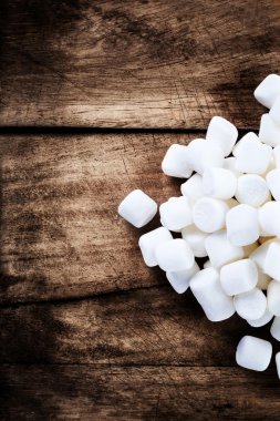 Beyaz Marshmallows kabarık