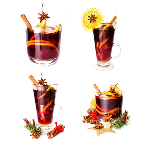 Warme rode glühwein — Stockfoto