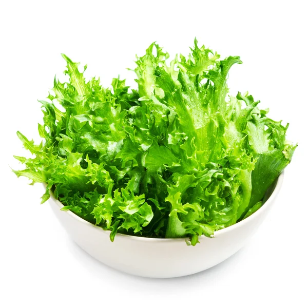 Frische grüne Salatblätter — Stockfoto