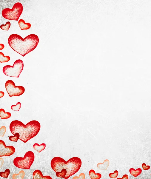 Fondo con corazones rojos — Foto de Stock