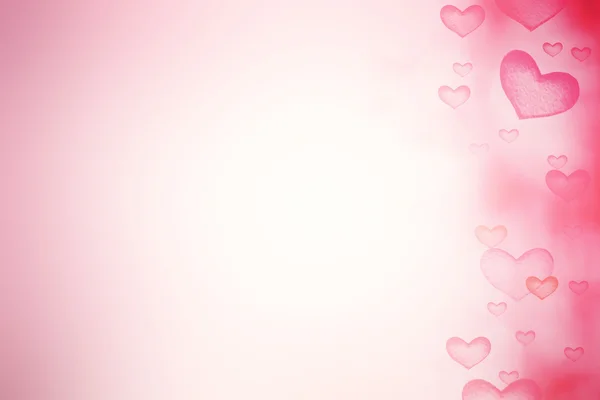 Background with Red hearts — Stock Photo, Image