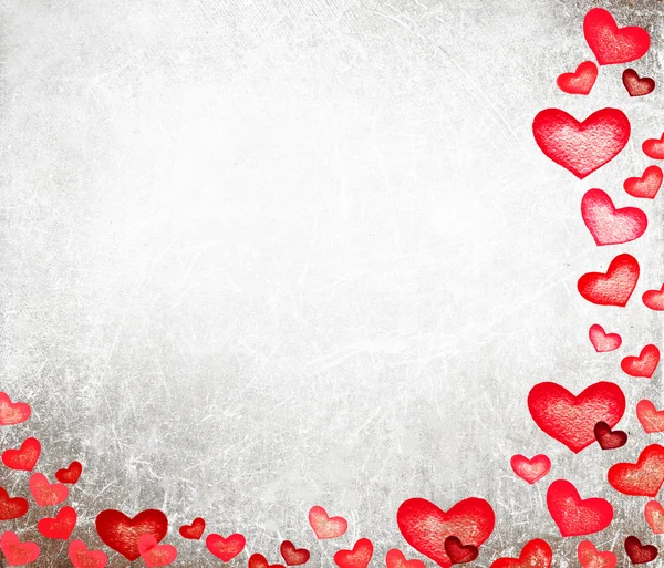 Background with Red hearts — Stock Photo, Image