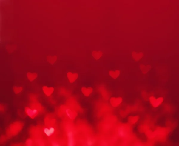 Hearts on red background — Stock Photo, Image