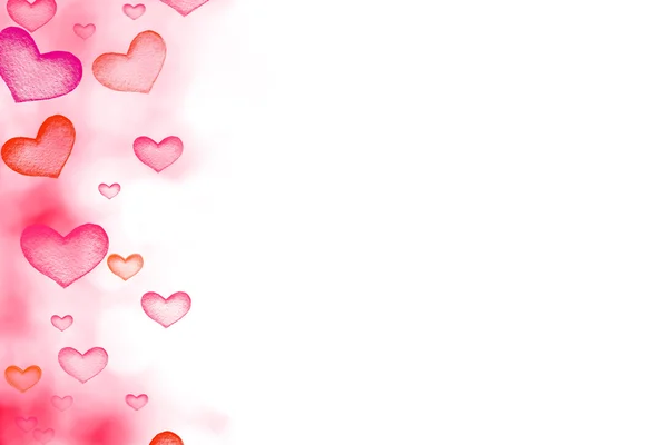 Background with Red hearts — Stock Photo, Image