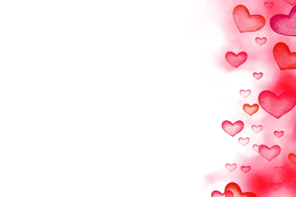 Background with Red hearts — Stock Photo, Image