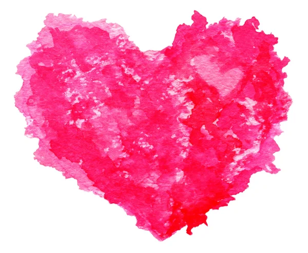 Painted red heart — Stock Photo, Image