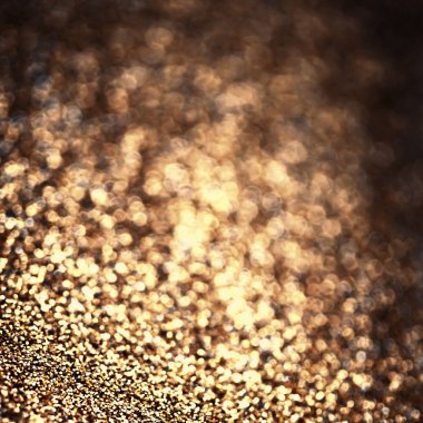 Yanıp sönen ışıklar ve altın ufuk doku ile arka plan