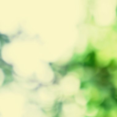 Ufuk bokeh ışıklar yeşil ve hafif renklerde arka plan