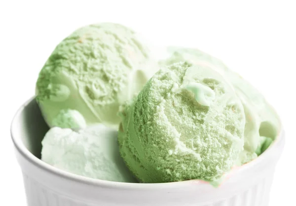 Scoops of Pistachio Ice Cream — Stock Photo, Image