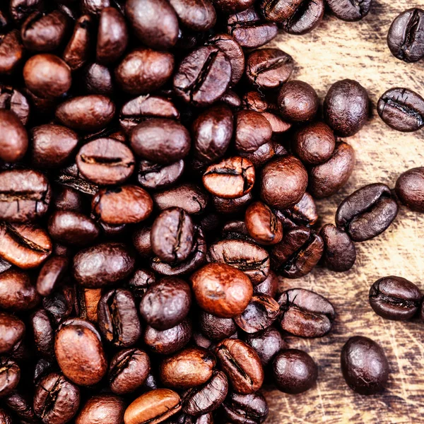 Grãos de café preto — Fotografia de Stock