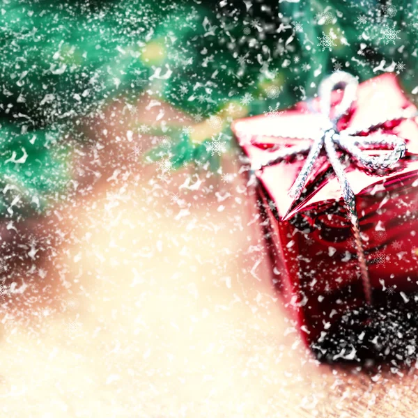 Karácsonyi ajándékdoboz — Stock Fotó