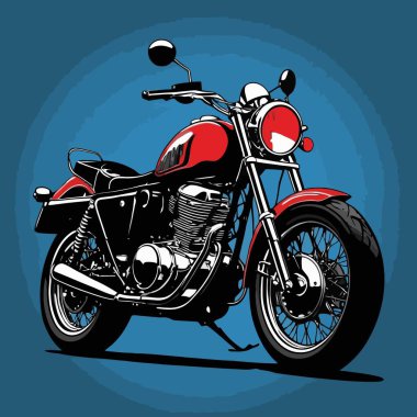 Motosiklet süren bir motorcunun vektör görüntüsü, dinamik ve cesur bir şekilde resmedilmiş.