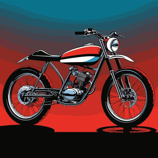 Motosiklet süren bir motorcunun vektör görüntüsü, dinamik ve cesur bir şekilde resmedilmiş.