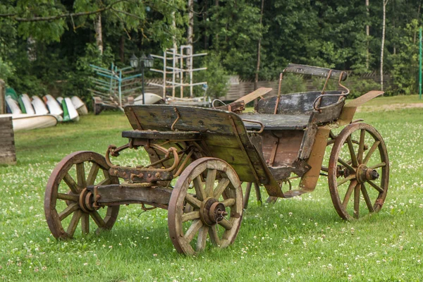 Old carriage in green — Stock Photo, Image