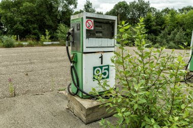 Benzin istasyonu Bush'larda büyümüş