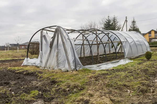 Greenhouse in garden — Stock Photo, Image