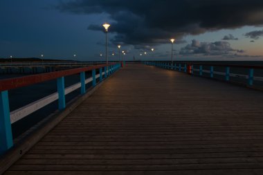 bridge at night clipart