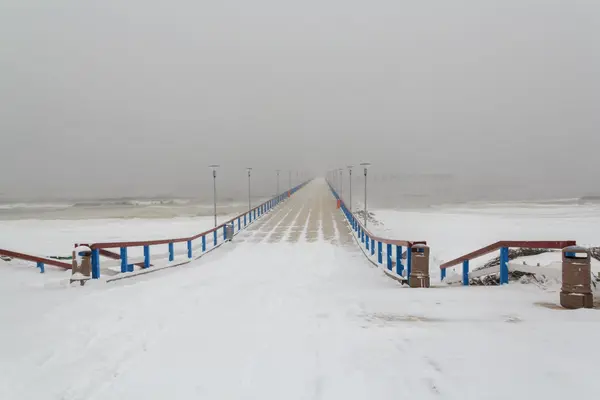 Bridge into the sea in Palanga — Stock Photo, Image