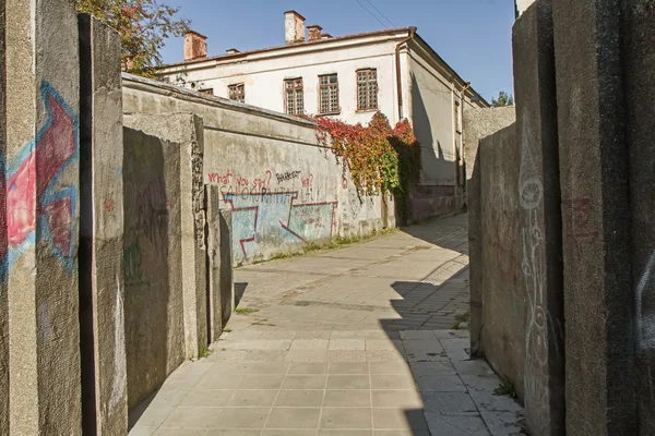 Cidade velha rua pequena — Fotografia de Stock