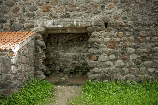 Fragmento de pared del castillo — Foto de Stock