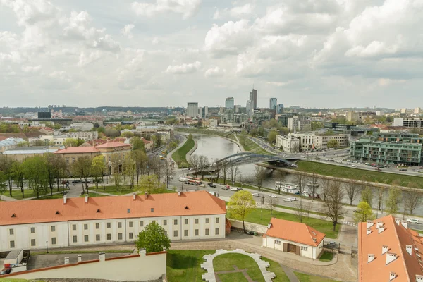 Вид с холма Гедиминас — стоковое фото