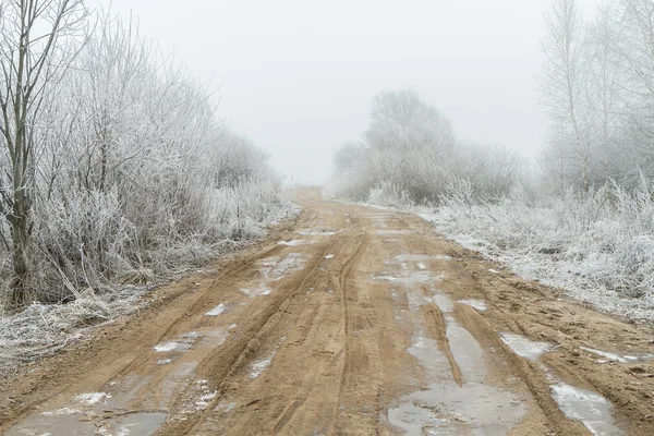 Road and Ice — Stock Photo, Image