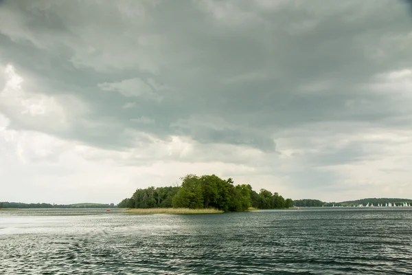 Island at Lake Galve — Stock Photo, Image