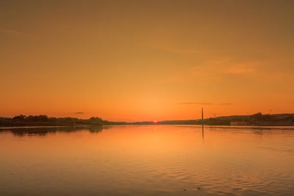 Puesta de sol en la noche — Foto de Stock