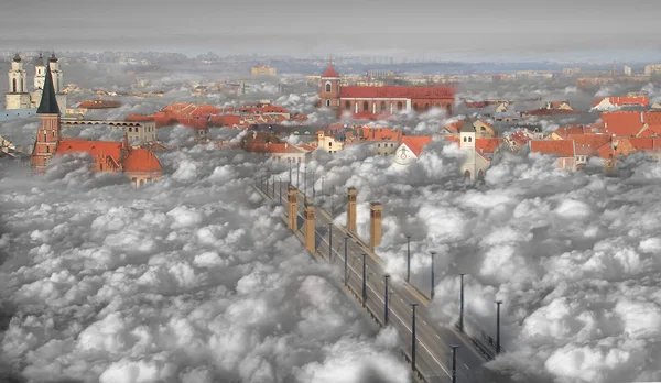 Wenn die Wolke herabsteigt — Stockfoto