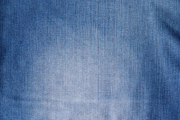 Blauwe Jeans Stof Textuur Benadrukt Denim Achtergrond — Stockfoto