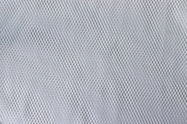 Malha textura de tecido. Fundo têxtil branco. Lavanderia saco closeup — Fotografia de Stock