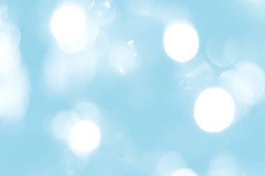 Bulanık ışıklar mavi arka plan. Yumuşak ışık ile soyut bokeh. Moda rengi