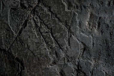 Koyu grunge duvar dokusu. Eskimiş eski duvar dokusu arka planı. Retro Vintage Duvar Kağıdı. Peel Grey Stucco desenli eski tuğla duvar. duvar dokusu koyu gri grunge arkaplan.