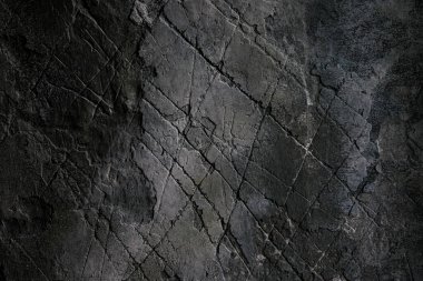 Koyu grunge duvar dokusu. Eskimiş eski duvar dokusu arka planı. Retro Vintage Duvar Kağıdı. Peel Grey Stucco desenli eski tuğla duvar. duvar dokusu koyu gri grunge arkaplan.