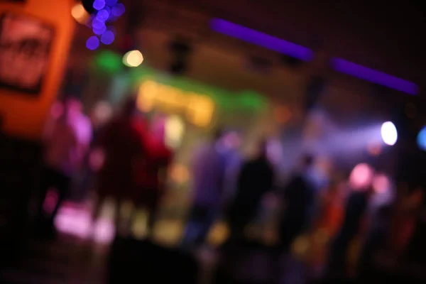 Verschwommenes Foto Von Party Konzert Nacht Party Konzert Menschen Tanzen — Stockfoto