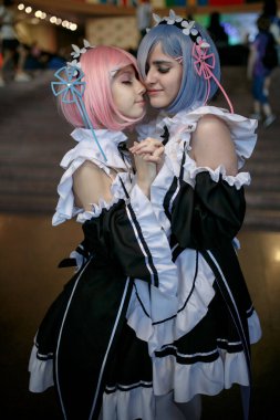 Kiev, Ukrayna - 1 Haziran 2019: Comic Con, Ukrayna 'da yıllık bir hayran festivali. 