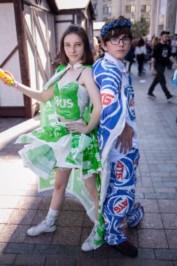 Kiev, Ukrayna - 20 Mayıs 2018: Comic Con, yıllık inek kültür festivali