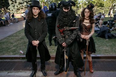 Kiev, Ukrayna - 1 Haziran 2019: Comic Con, Ukrayna 'da yıllık bir hayran festivali. 