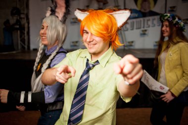 Kiev, Ukrayna - 6 Mayıs 2017: Comic Con, Ukrayna 'da yıllık bir hayran kongresi. 