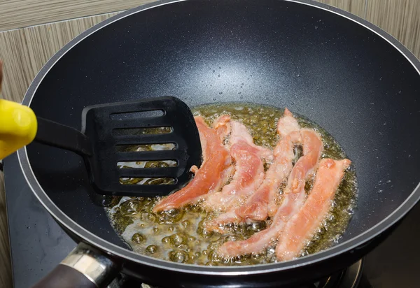 Meat Strips Fried — Stock Photo, Image